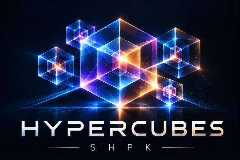 HYPERCUBES SHPK — interconnected glass tesseracts